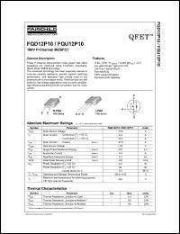 FQD11P06 Datasheet