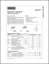 FQI1P50 Datasheet