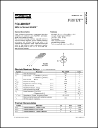 FQL40N50F Datasheet