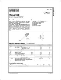 FQNL2N50B Datasheet
