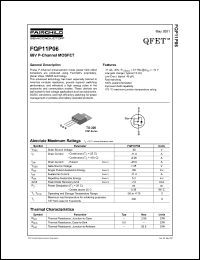 FQP19N10 Datasheet