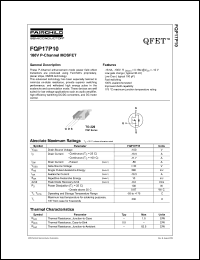 FQP17N08L Datasheet