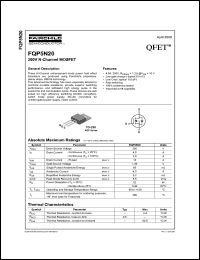 FQP5N20L Datasheet