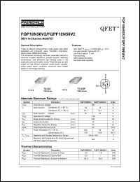 FQPF18N50V2 Datasheet