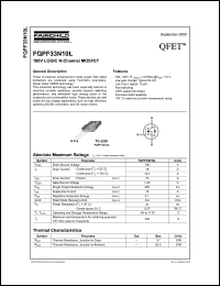 FQPF33N10L Datasheet