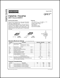 FQU4N20L Datasheet