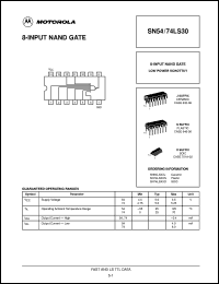 SN74LS30ML1 Datasheet
