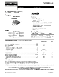 HUF75831SK8T Datasheet