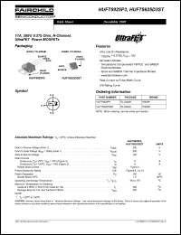 HUF75925D3ST Datasheet