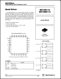 MC10E112FNR2 Datasheet