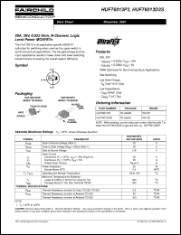 HUF76009P3 Datasheet