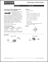 HUF76137S3S Datasheet