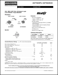 HUF76633S3S Datasheet