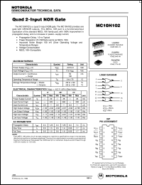 MC10H102FNR2 Datasheet