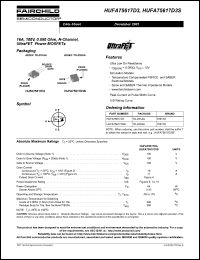 HUFA75617D3S Datasheet