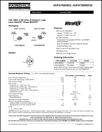 HUFA76609D3S Datasheet