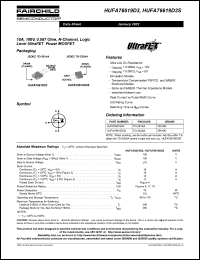 HUFA76619D3S Datasheet