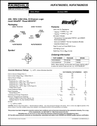 HUFA76629D3S Datasheet