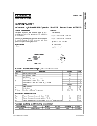 ISL9N322AP3 Datasheet