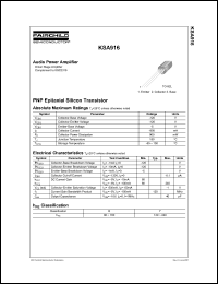 KSA916 Datasheet