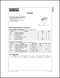 KSD401 Datasheet