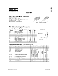 KSH117 Datasheet
