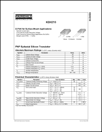 KSH210 Datasheet