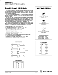MC74VHCT02ADR2 Datasheet
