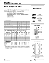 MC10H103FNR2 Datasheet