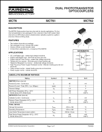 MCT61 Datasheet
