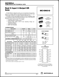 MC10H210ML1 Datasheet