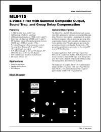 ML6424-2 Datasheet