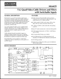 ML6429 Datasheet