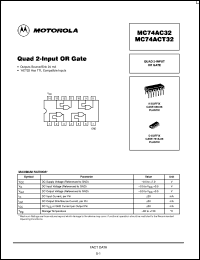 MC74AC323DW Datasheet