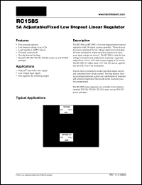RC1585 Datasheet