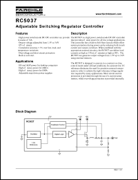 RC5037 Datasheet