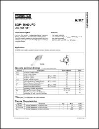 SGP13N60UFD Datasheet