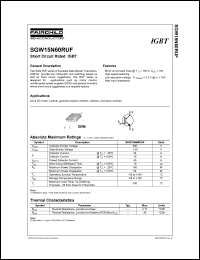 SGW15N60RUF Datasheet