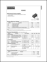 BCW32 Datasheet