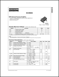 BCW66G Datasheet