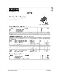 BCX19 Datasheet