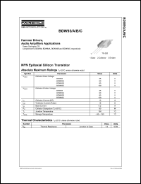 BDW93A Datasheet