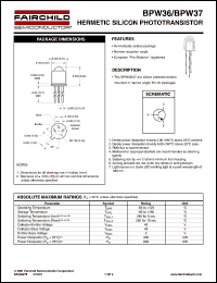 BPW36 Datasheet