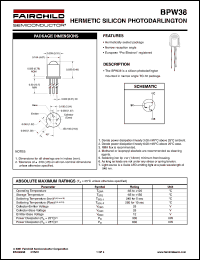 BPW38 Datasheet