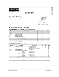 BU407 Datasheet