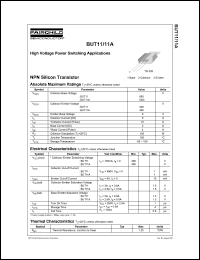 BUT11 Datasheet