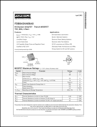 FDB045AN08A0 Datasheet