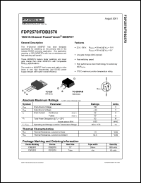 FDB3632 Datasheet