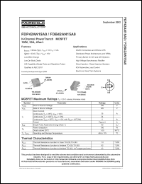 FDB42AN15A0 Datasheet