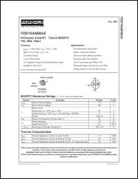 FDD16AN08A0 Datasheet